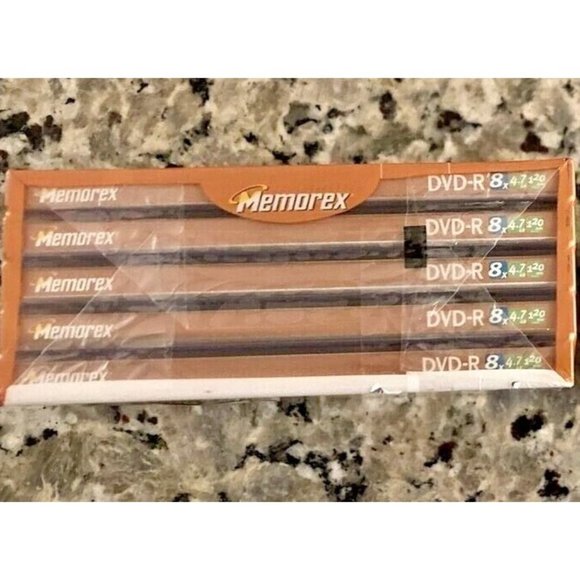 Memorex 5 PACK DVD+R 8X 4.7GB Media Recordable 120 Min ~  BRAND NEW SEALED - Picture 4 of 6